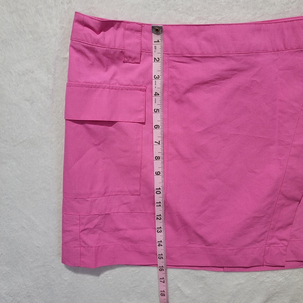 NWT Future Collective Gabriella Karefa-Johnson Hot Pink Wrap Mini Skirt Size 16 - Picture 9 of 9